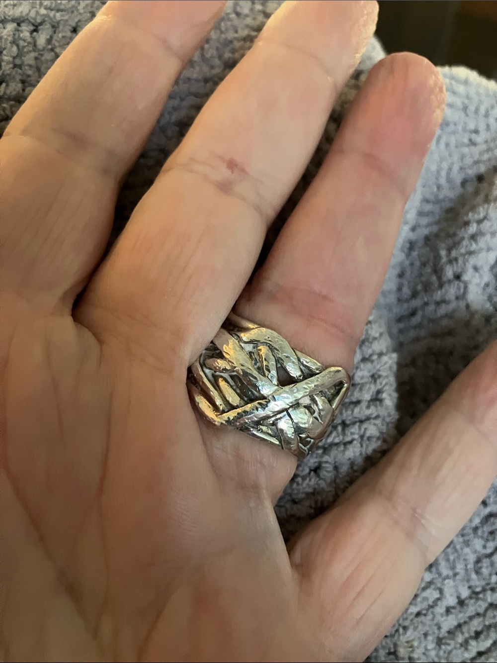 Silpada Silver Ring with Iridescent Moonstone - Picture 5 of 13